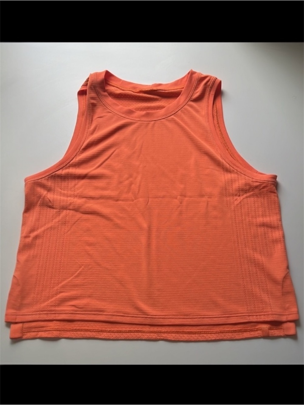 Lululemon Train To Be Tank Top Orange Soda Size 10